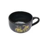 ⁦طقم بولة شوربة 4 قطع بورسلين حامل جناح-قلب فراشه⁩ - الصورة ⁦3⁩