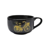 ⁦طقم بولة شوربة 4 قطع بورسلين حامل جناح-قلب فراشه⁩ - الصورة ⁦2⁩