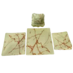 ⁦طقم عشاء 19 قطعة ماربل ابيض⁩ - الصورة ⁦2⁩