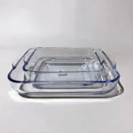 ⁦طقم طاجن بيركس 2 قطعة مربع تركي - شفاف⁩ - الصورة ⁦4⁩