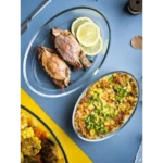 ⁦طقم طاجن بيركس 2 قطعة بيضاوي تركي - شفاف⁩ - الصورة ⁦4⁩