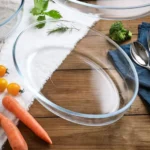 ⁦طقم طاجن بيركس 2 قطعة بيضاوي تركي - شفاف⁩ - الصورة ⁦6⁩