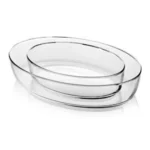 ⁦طقم طاجن بيركس 2 قطعة بيضاوي تركي - شفاف⁩ - الصورة ⁦8⁩