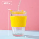 مج جلد كبير بالشاليموه - اصفر