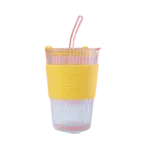 ⁦مج جلد كبير بالشاليموه - اصفر⁩ - الصورة ⁦2⁩