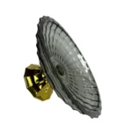 ⁦طبق فاكهه زجاج فاميه بقاعدة ذهبي⁩ - الصورة ⁦2⁩