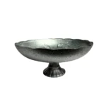 ⁦طبق فاكهة زجاج - فضي⁩ - الصورة ⁦2⁩