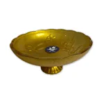 طبق فاكهة زجاج - ذهبي