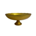 ⁦طبق فاكهة زجاج - ذهبي⁩ - الصورة ⁦2⁩