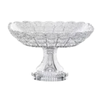 طبق فاكهة زجاج حفر مربع