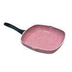 ⁦طقم حلة جرانيت 9 قطعة مدور - روز⁩ - الصورة ⁦3⁩