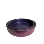 ⁦طقم صينيه فرن جرانيت 3 قطع مدور نبيتي⁩ - الصورة ⁦2⁩