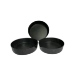 طقم صينيه فرن جرانيت 3 قطع مدور اسود