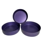 طقم صينيه فرن جرانيت 3 قطع مدور موف