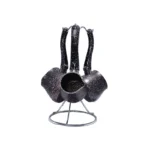 طقم كنك جرانيت 3 قطع بالحامل  - اسود