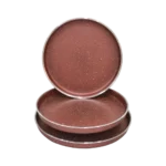 طقم صينية 3 قطع بسبوسة  - بنى