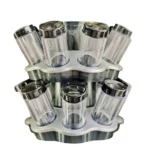 طقم توابل دوار وردة