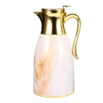 ترمس ديكوري سيراميك- ابيض