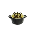 بولة شوربة بورسلين تاج - اسود