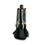 ⁦طقم توزيع كورة - اسود و رومادي⁩ - الصورة ⁦2⁩