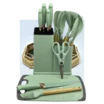 طقم توزيع بالسكينة بالاورمة -اخضر غامق