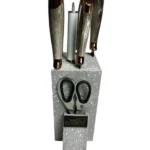 طقم سكينة 7 قطع رشاقة خشب  - رمادى