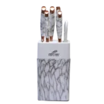 ⁦طقم سكينة رشاقة رخامي  - ابيض⁩ - الصورة ⁦2⁩