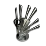 طقم سكينة 8 قطع رشاقة سلفر سادة