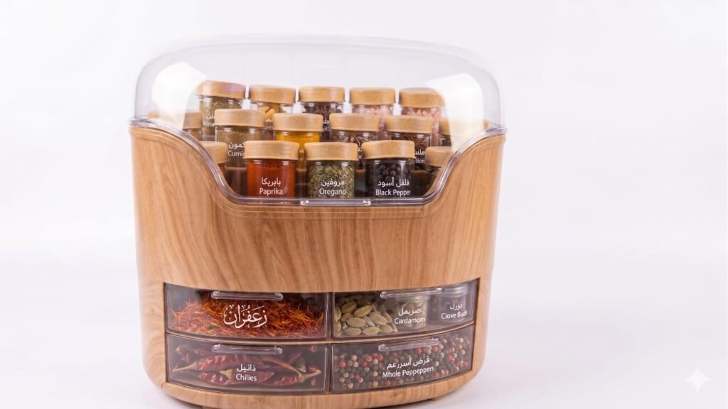 طقم توابل الملكية لون بيج, Homely hub